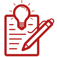 Marist University's icon of a writing pad representing the Office of Accommodations and Accessibility.