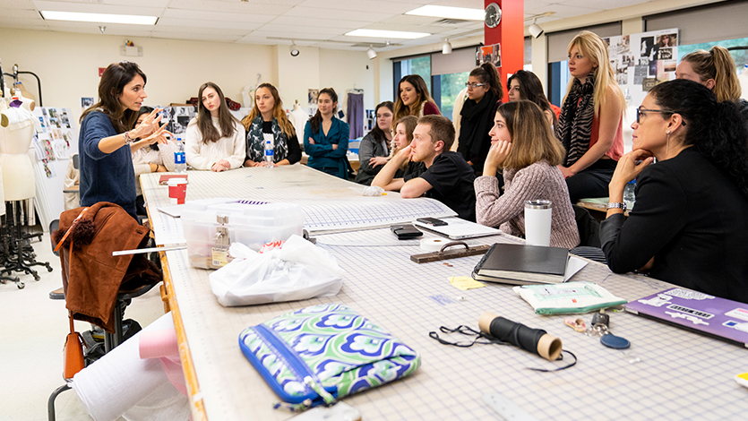 Francesca Liberatore speaks with Marist students