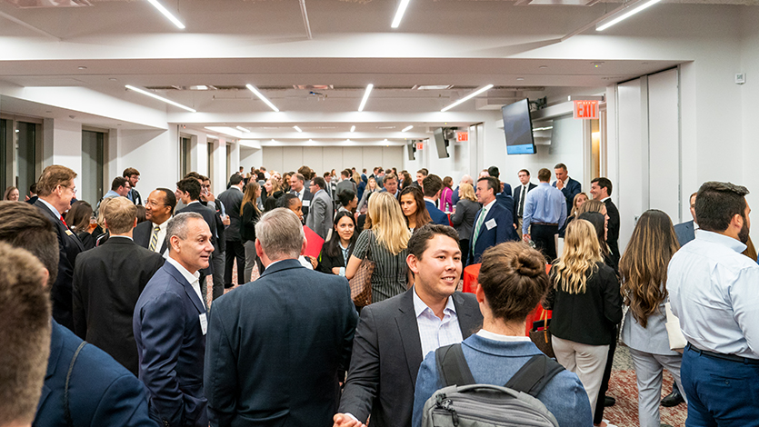 The networking event at the Marist Executive Center