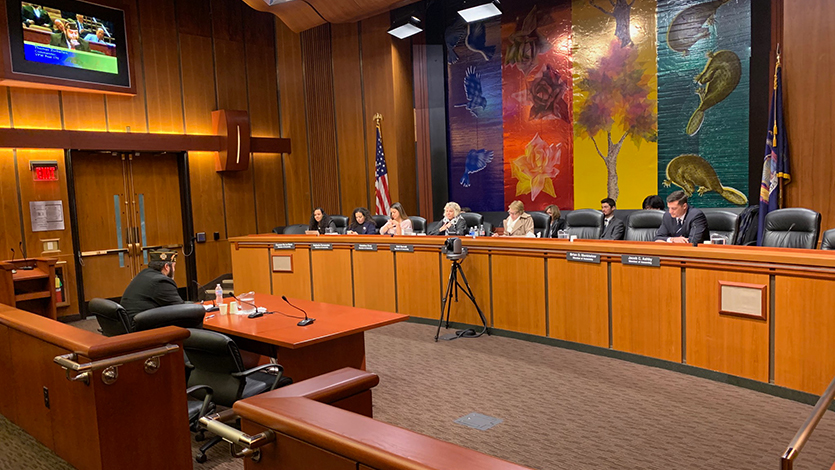 Tommy Zurhellen gives testimony to the New York State Assembly