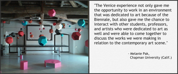 Image of a Studio in Marist Venice Biennale