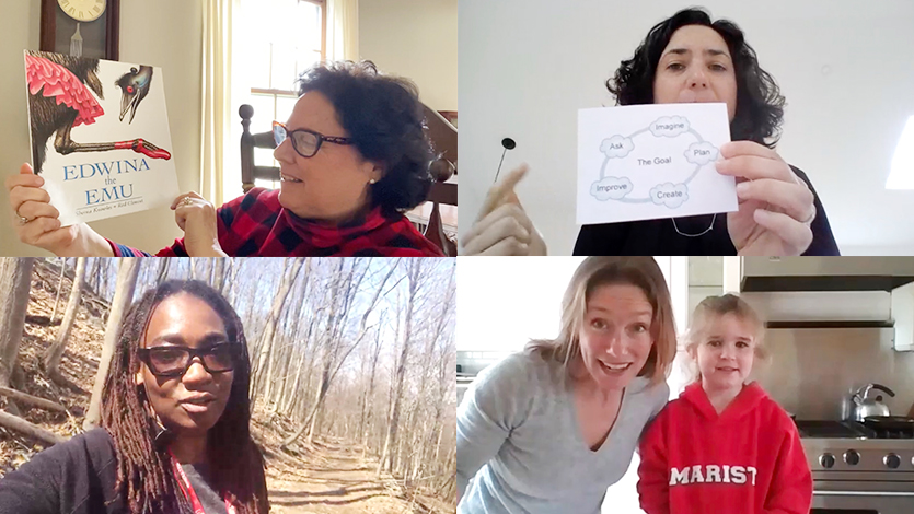 School of Social and Behavioral Sciences faculty teaching via conference call