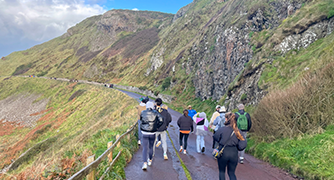 Image of Marist University students on their travel course in Ireland.