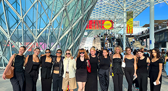 Image of Marist University students on their travel course in Milan.