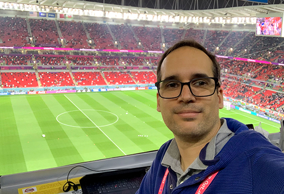 Image of Leander Schaerlaeckens at the 2022 FIFA World Cup.