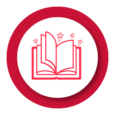 Image of an icon of an open book.