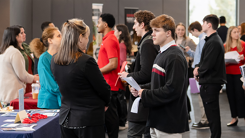 Image of Career and Internship Fair event in the McCann Center.