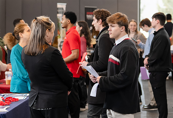 Image of Career and Internship Fair event in the McCann Center.