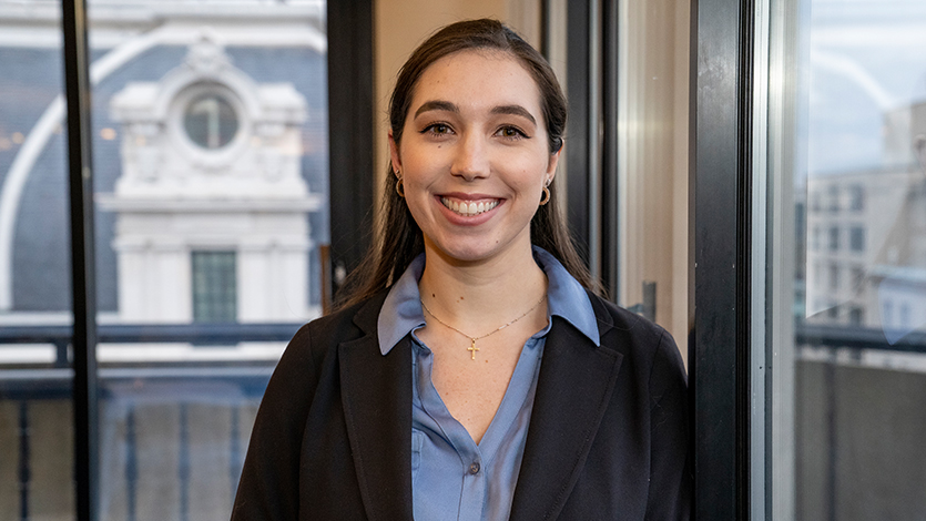 Jenna Vanadia '19 at Marist Alumni & Student Networking event in Washington D.C.