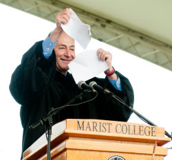 Sen. Chuck Schumer at graduation.
