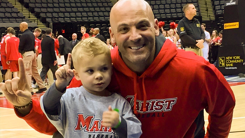 Brandon Tierney '96 with his son