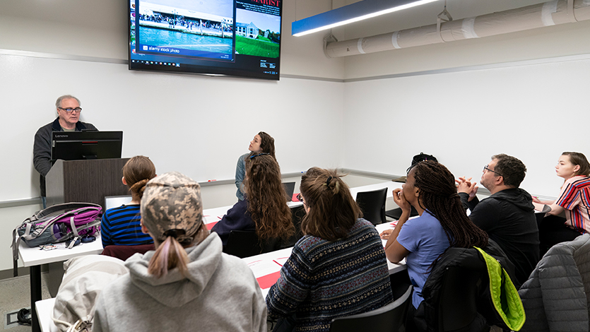 Professor Ed Smith at the Biennale pre-departure meeting