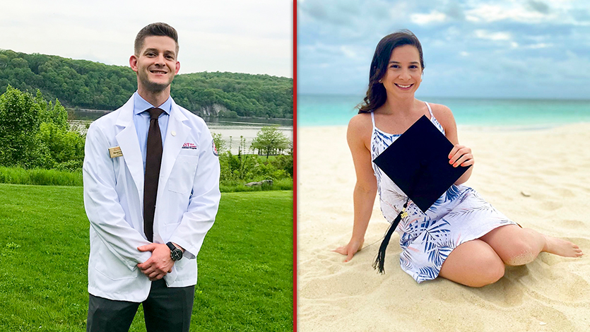 image of Daniel Creedon (left) and Dayna Eidle (right)