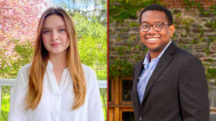 image of Emmanuelle Farrell (left) and Mark Palmer (right)