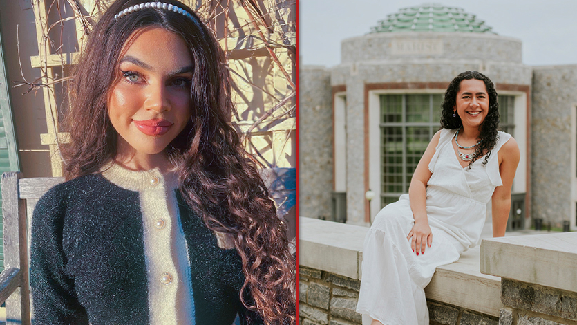 image of Orla Haughey (left) and Rossina Ruano Montenegro (right) 