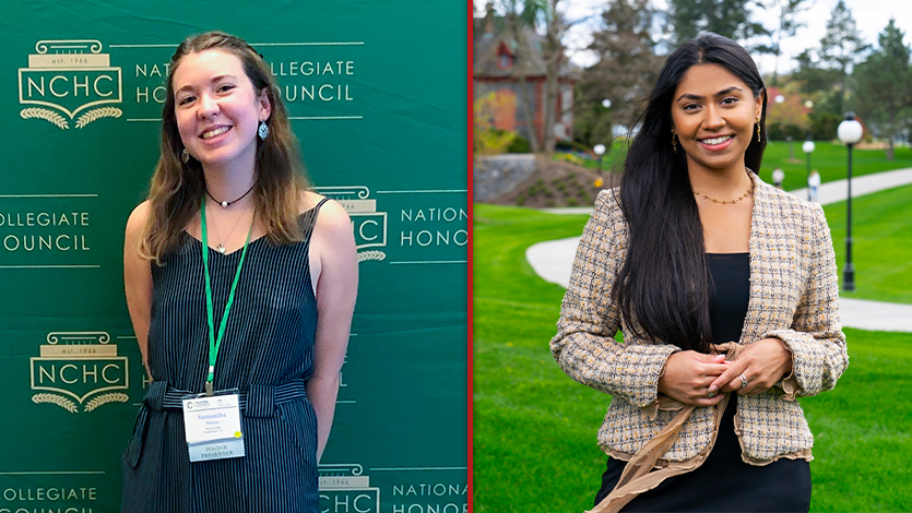 image of Samantha Ann Musso (left) and Shivani Patel (right)