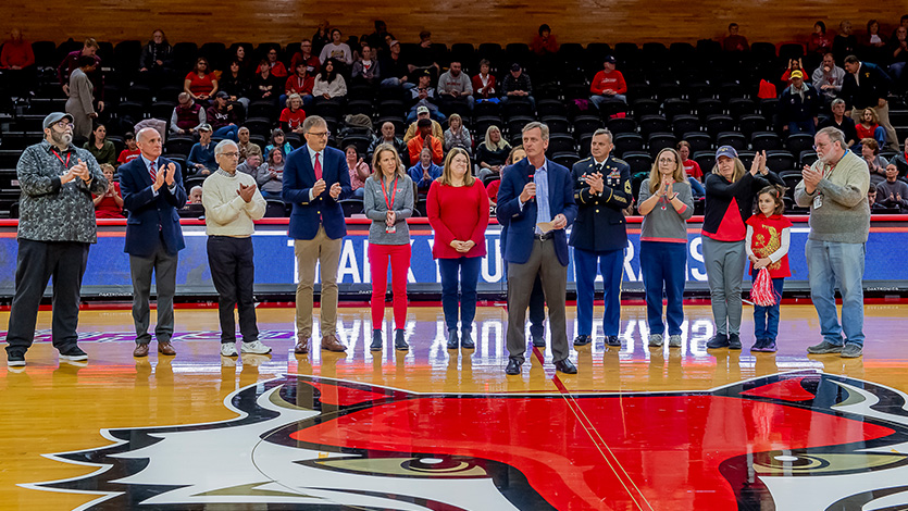 Image of 2022 Veterans Appreciation Basketball Game.