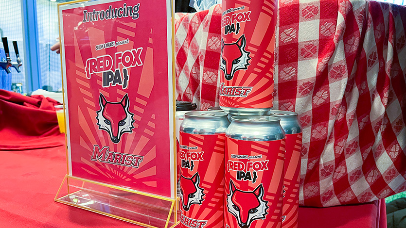 Image of Red Fox IPA at Marist University Day. 