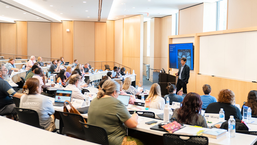 Image of seminar in the Dyson Center.