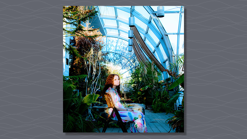 Carina in Marist Donnelly Green House, poses for ONWARD, a magazine showcasing remarkable Marist students shaping the future. Photo by Claire Kenny ’25.  