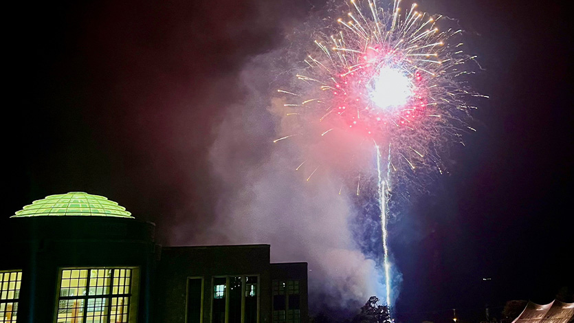 Fireworks at Welcome Week. 