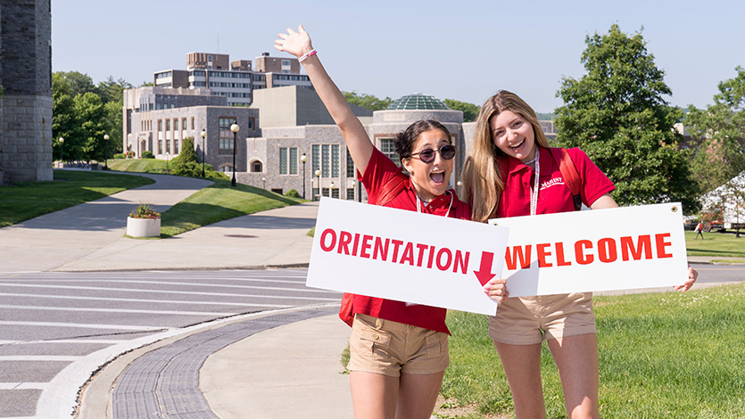 New student orientation.