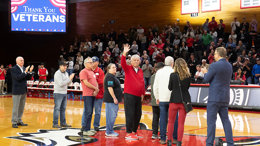 Image of 2024 Veterans Appreciation Basketball Game.
