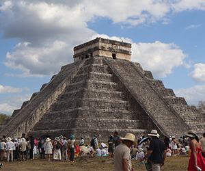 Image of students on a travel course.