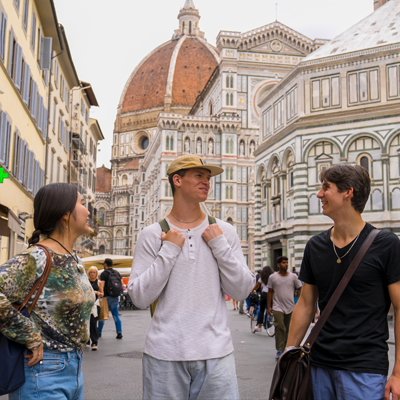 Image of students in Florence.