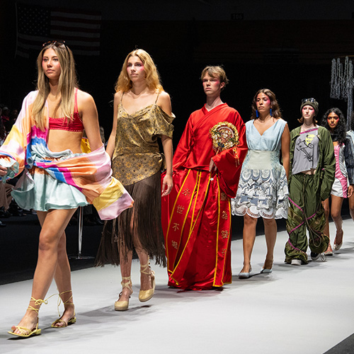 Marist University image: Runway models at the Silver Needle Runway.