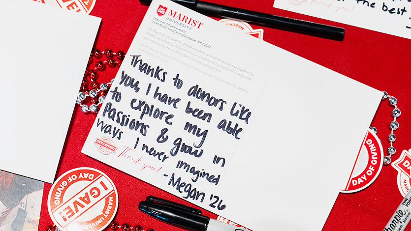 Image of Letters of gratitude from the 2025 Day of Giving were sent to donors across the country. 