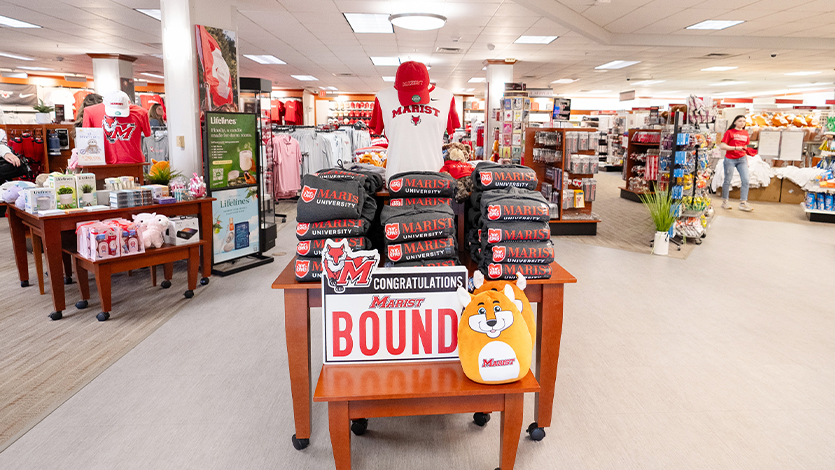 Image of The Marist Campus Store inside the Murray Student Center. 