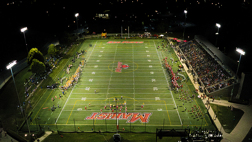 Image of Marist University Football&nbsp;2025&nbsp;home opener. Photo by&nbsp;Bobby Oliver/Marist University.&nbsp;&nbsp;