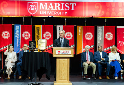 Image of Marist University faculty and staff convocation.