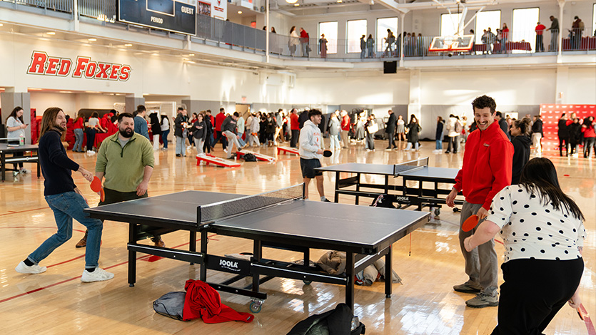 Marist University Image: Last year’s block party on the day Marist became a university, Jan. 29, 2025. 